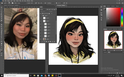 bust size ; paint style